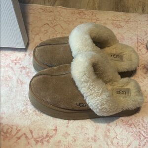 UGG platform slippers